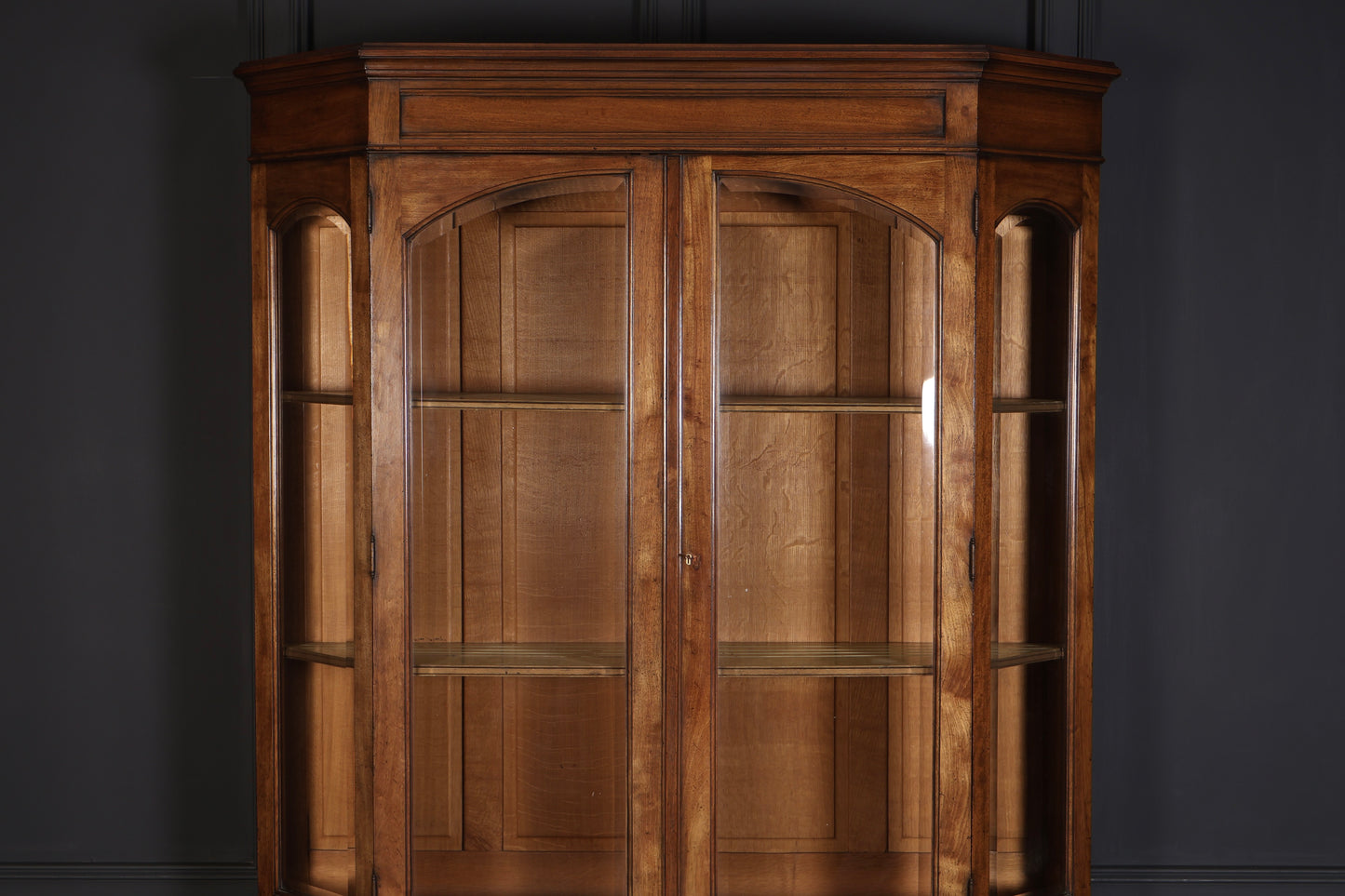 Rare Antique Mahogany Glazed Display Cabinet