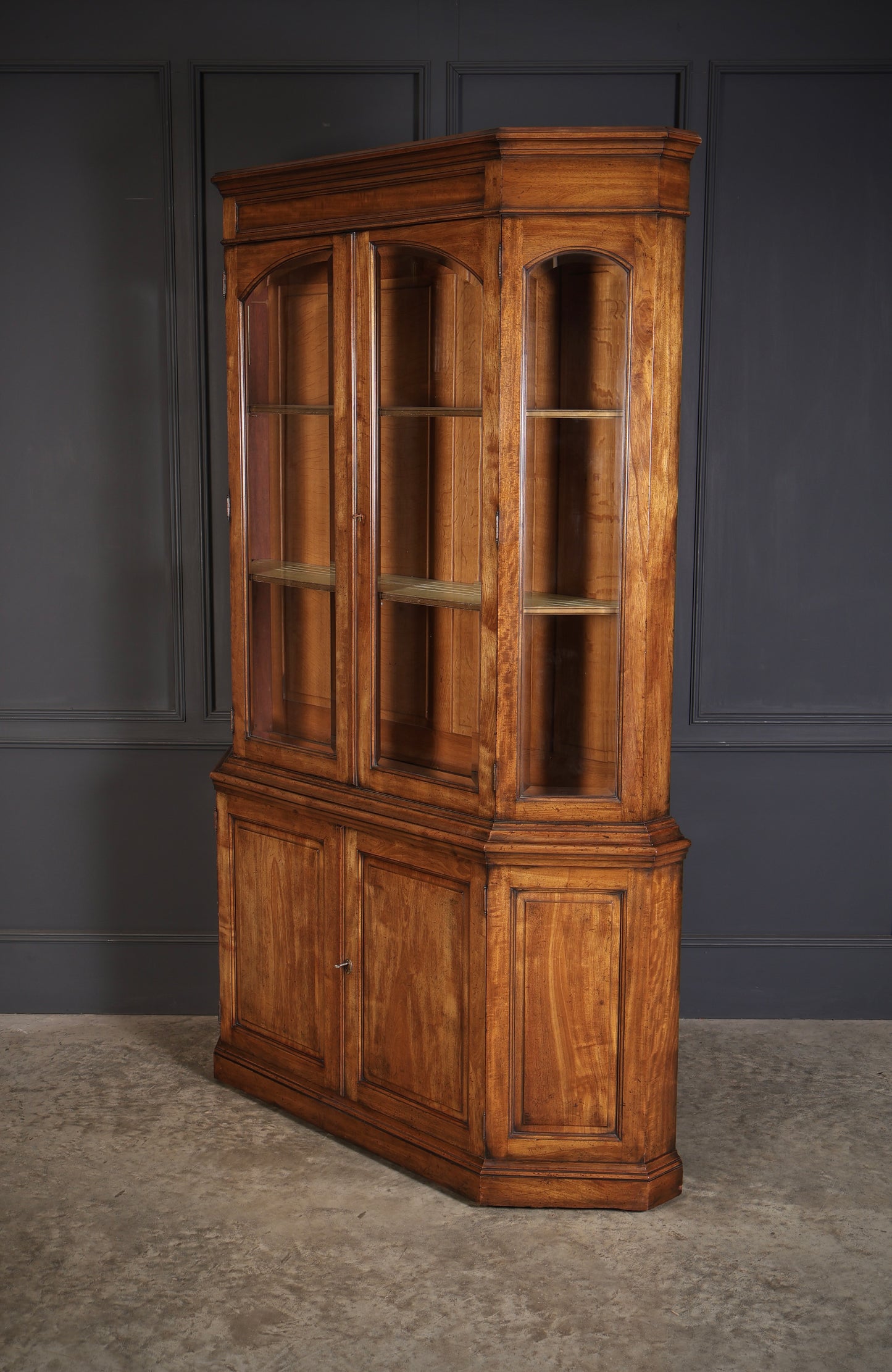 Rare Antique Mahogany Glazed Display Cabinet