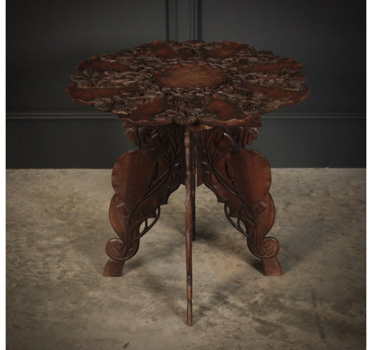 Rare Walnut Kashmiri Table