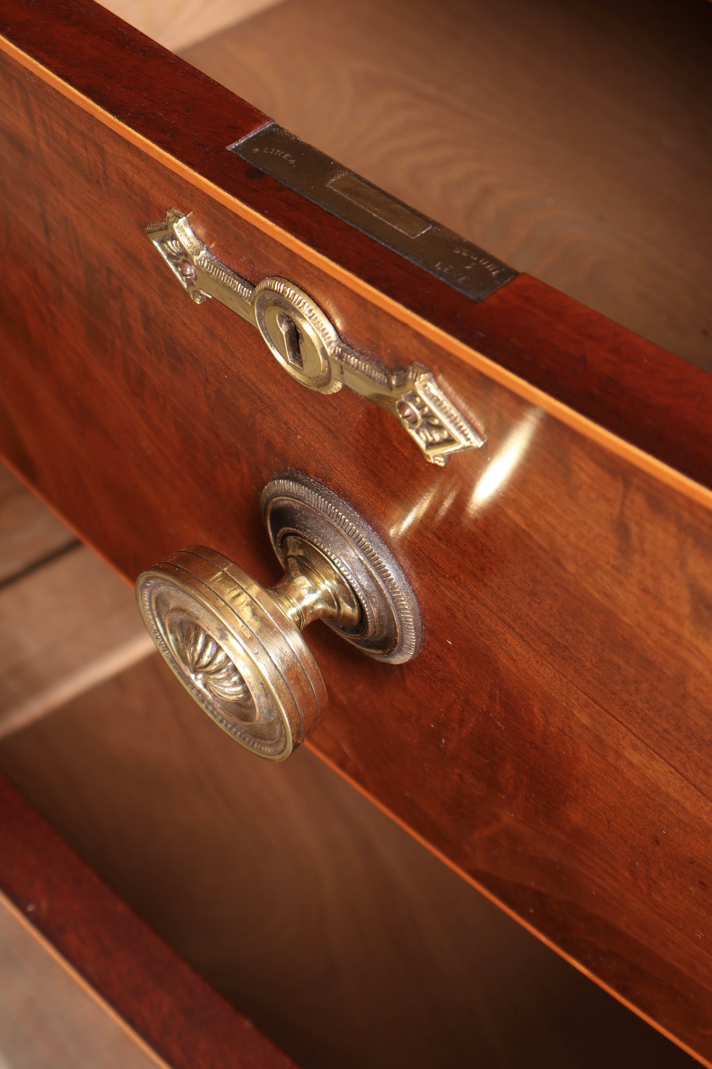 Regency Inlaid Mahogany Bow Front Wardrobe