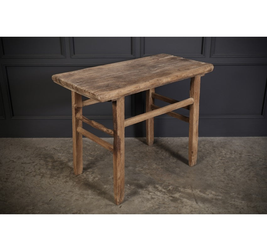 Rustic Chinese Elm Console Table