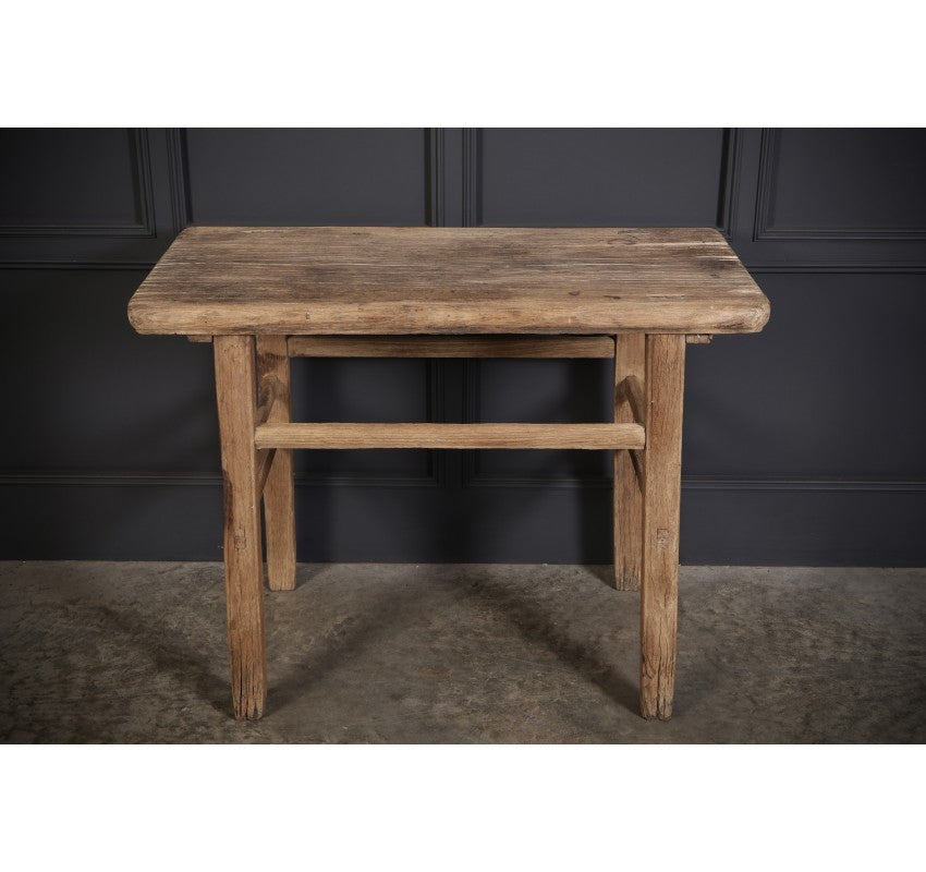 Rustic Chinese Elm Console Table