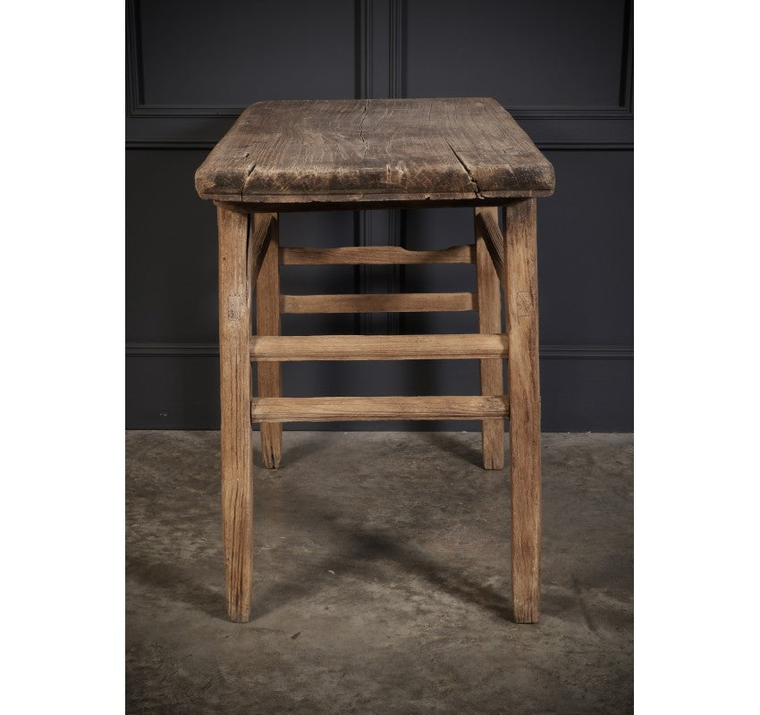 Rustic Chinese Elm Console Table