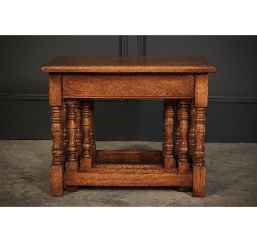 Solid Ipswich Oak Nest of 3 Tables