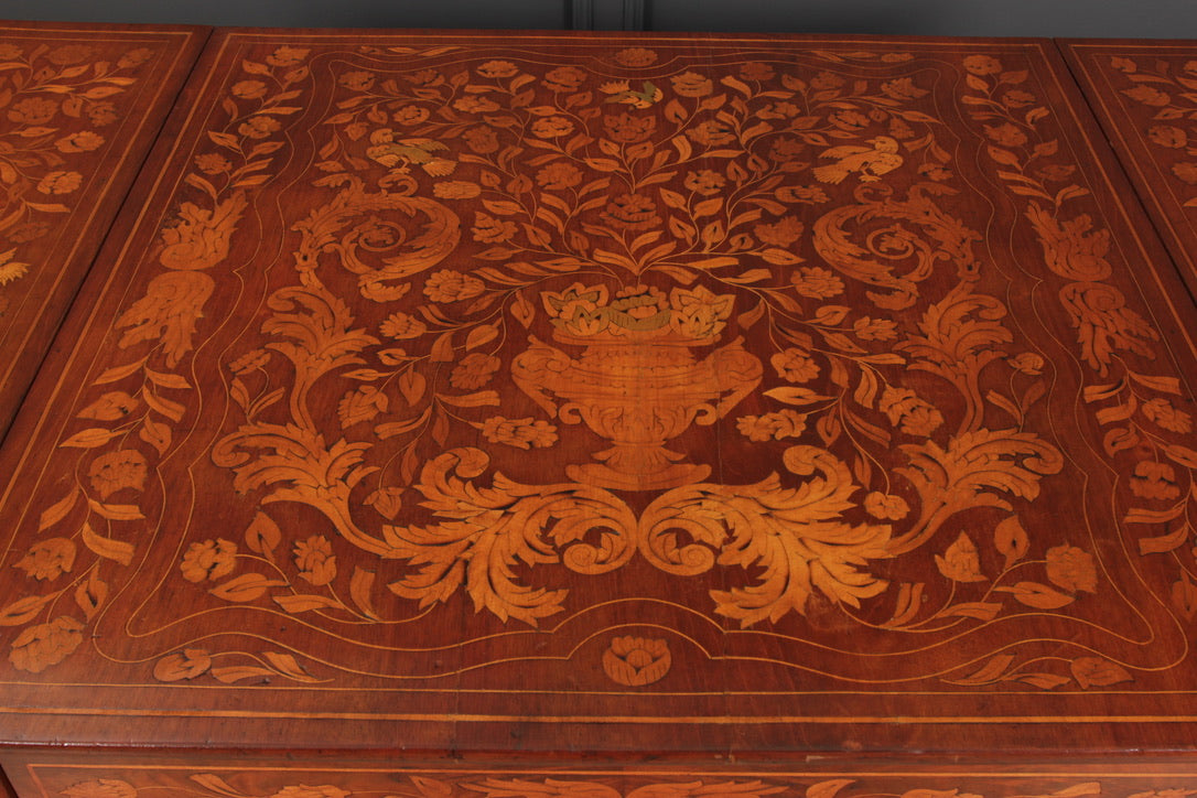 Dutch Marquetry Inlaid Walnut Sofa Table