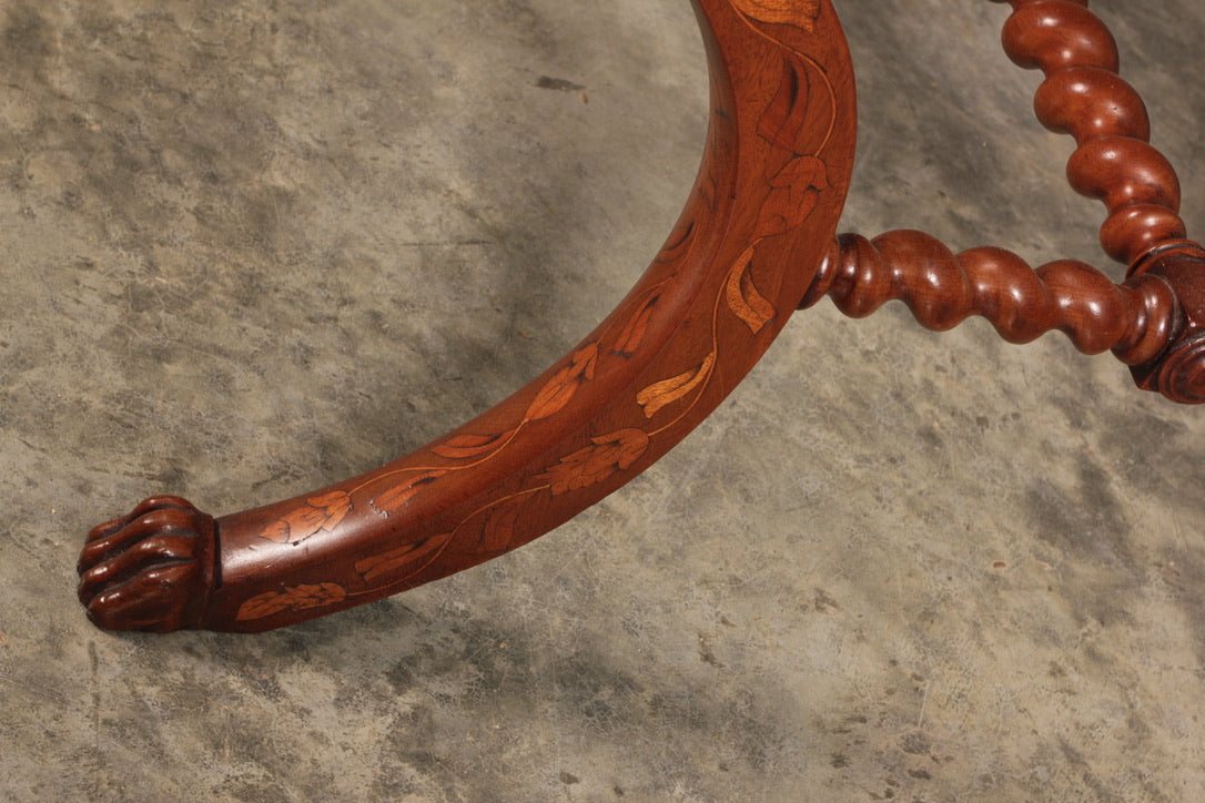 Dutch Marquetry Inlaid Walnut Sofa Table