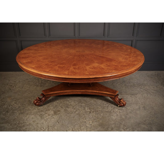 Very Large Pollard Oak Round Dining Table