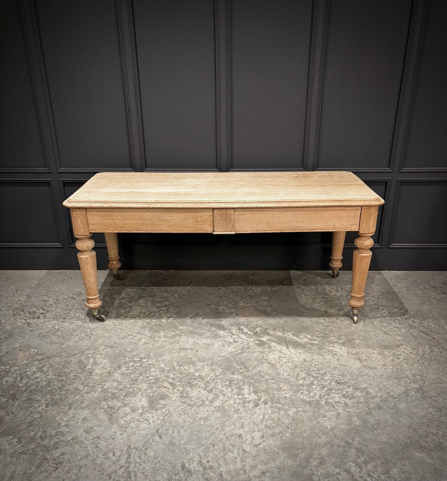 Victorian Bleached Oak Side Table