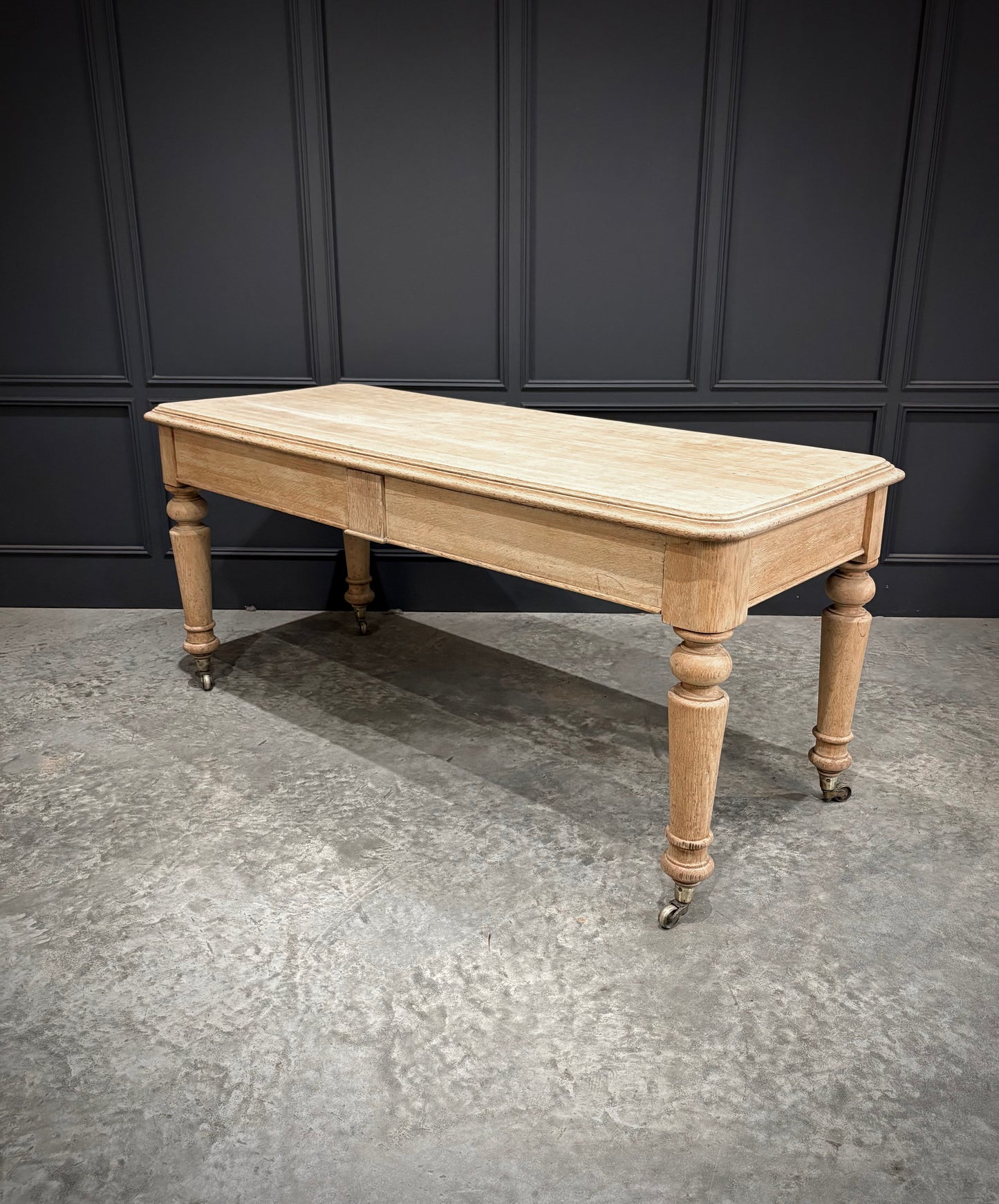 Victorian Bleached Oak Side Table