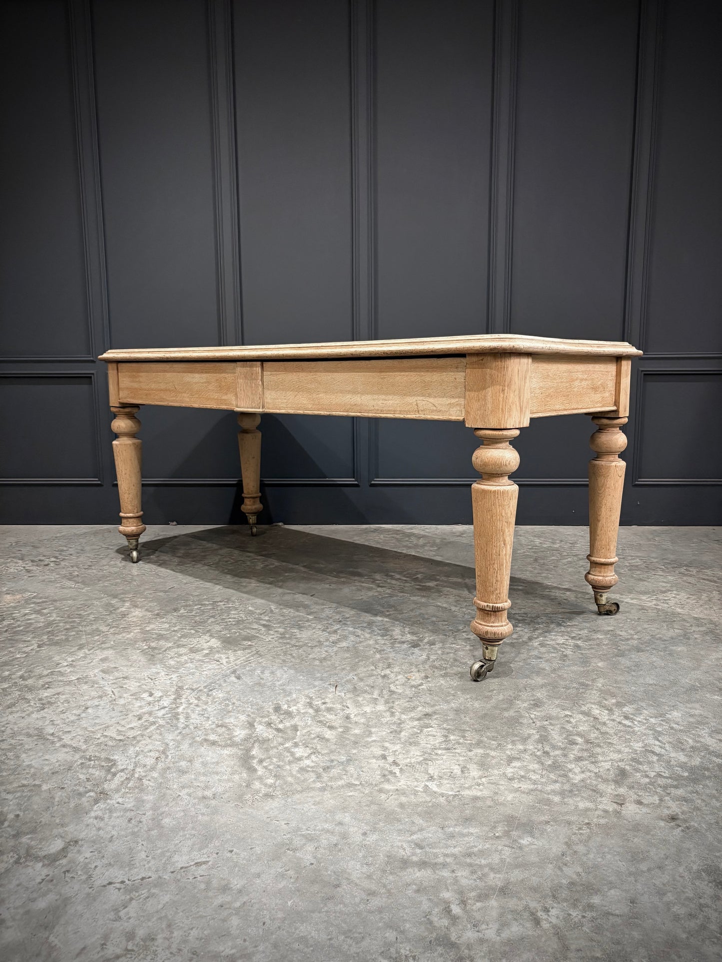 Victorian Bleached Oak Side Table