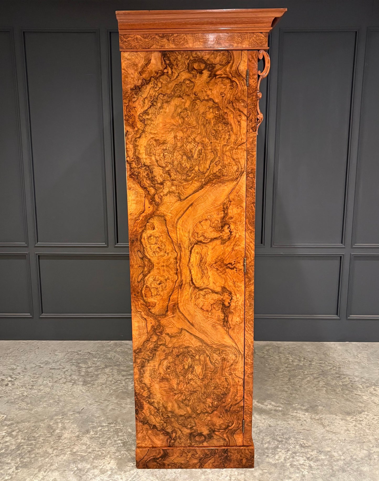 Fine Victorian Burr Walnut Wardrobe