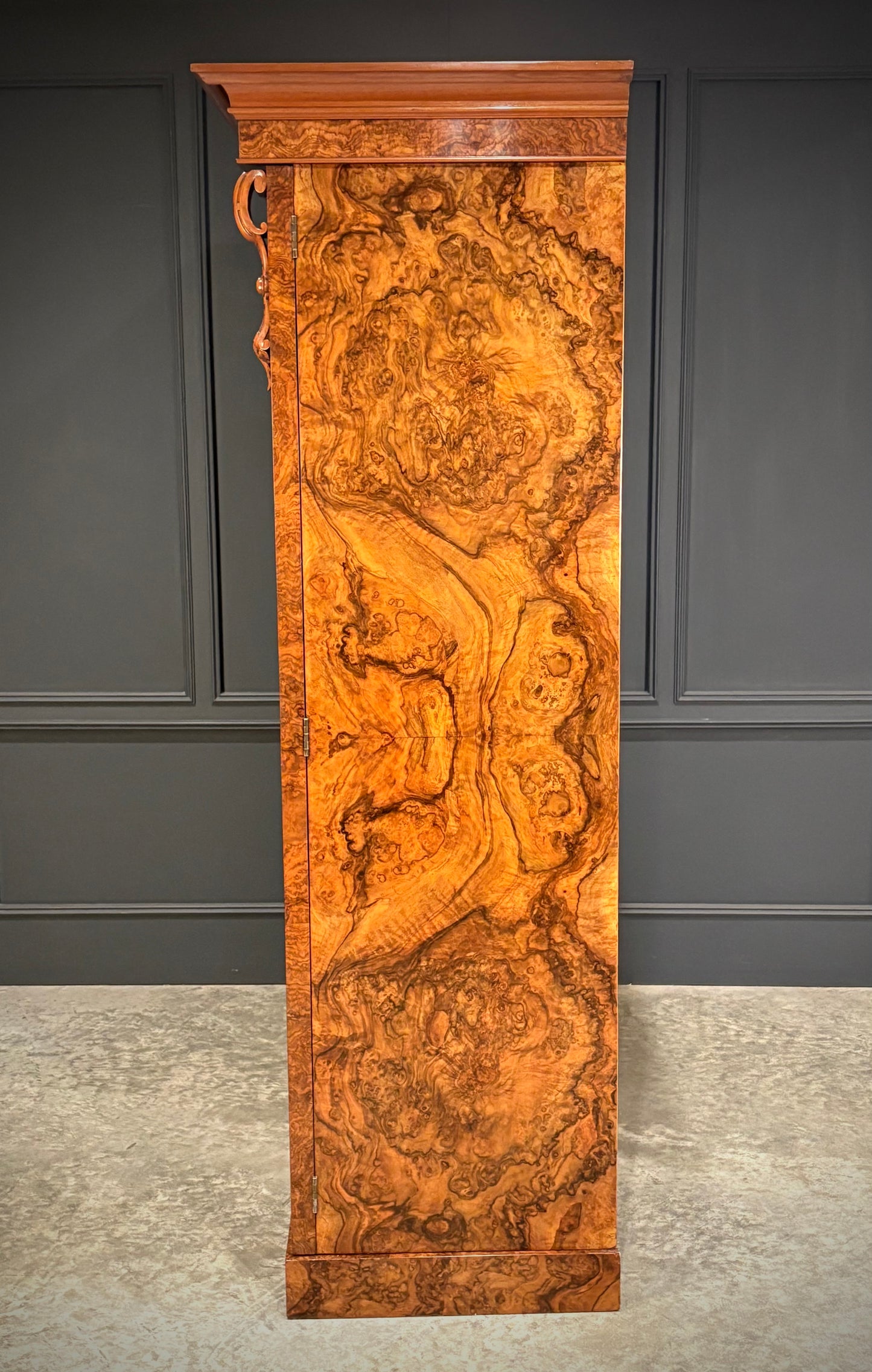 Fine Victorian Burr Walnut Wardrobe