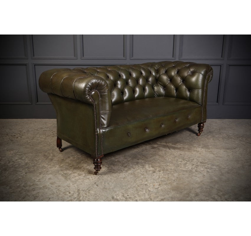 Victorian Leather Chesterfield Sofa