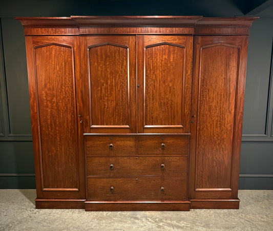 Victorian Mahogany 4 Door Wardrobe