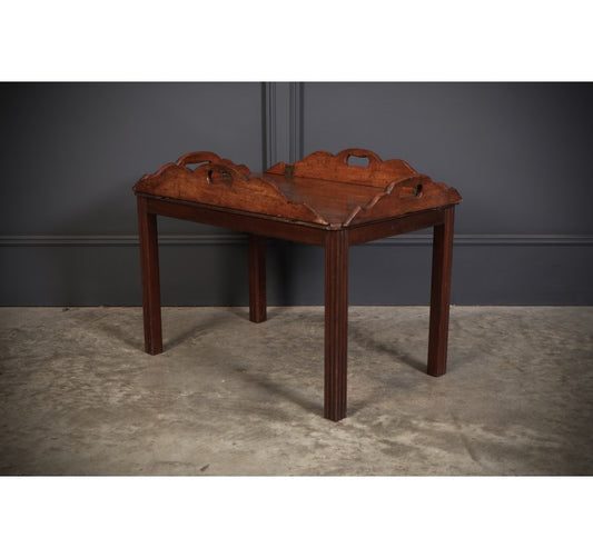 Victorian Mahogany Folding Butlers Tray on Stand