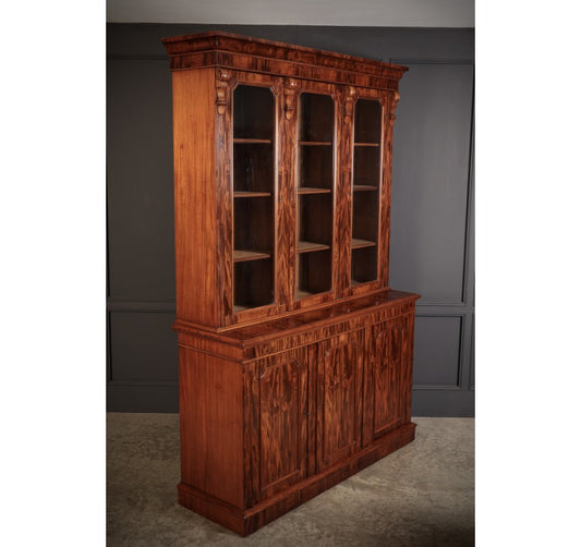 Victorian Mahogany Glazed Bookcase