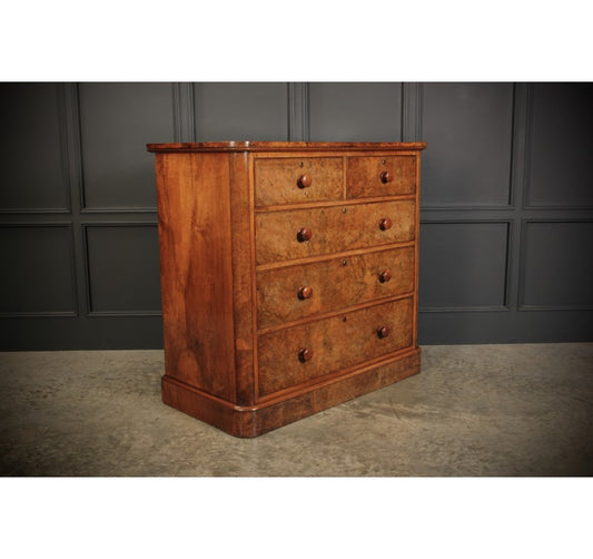 Victorian Pollard Oak Chest of Drawers
