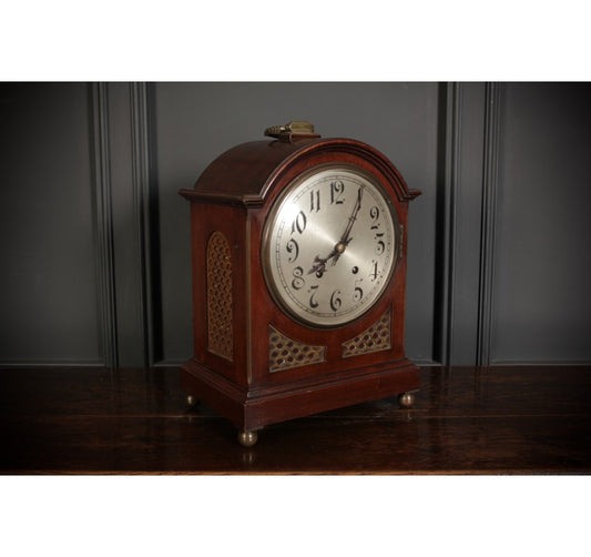 W&H Mahogany & Brass Bracket Clock