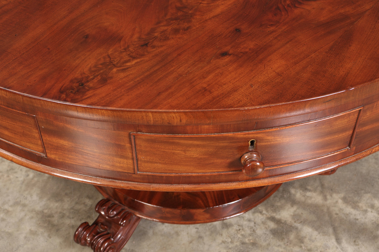 William IV Mahogany Drum Table