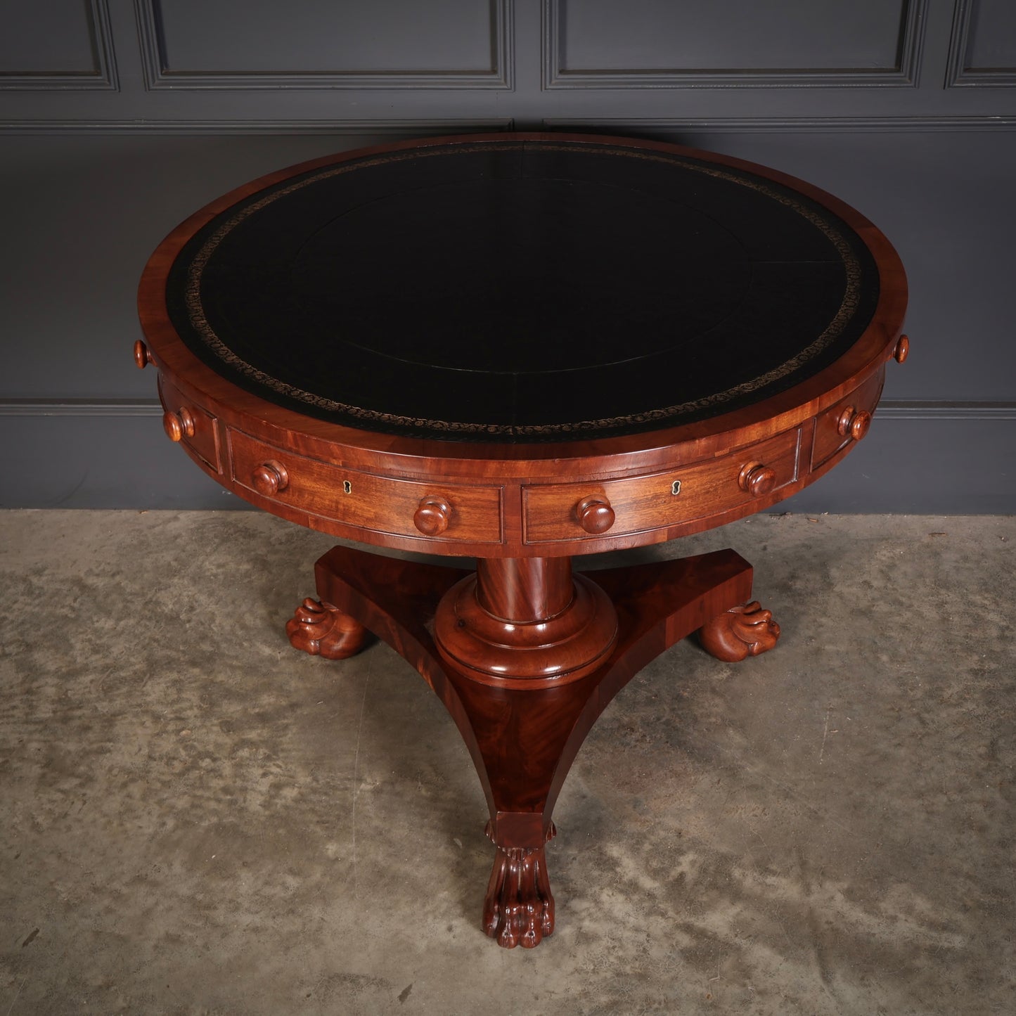 William IV Mahogany Rotating Drum Table