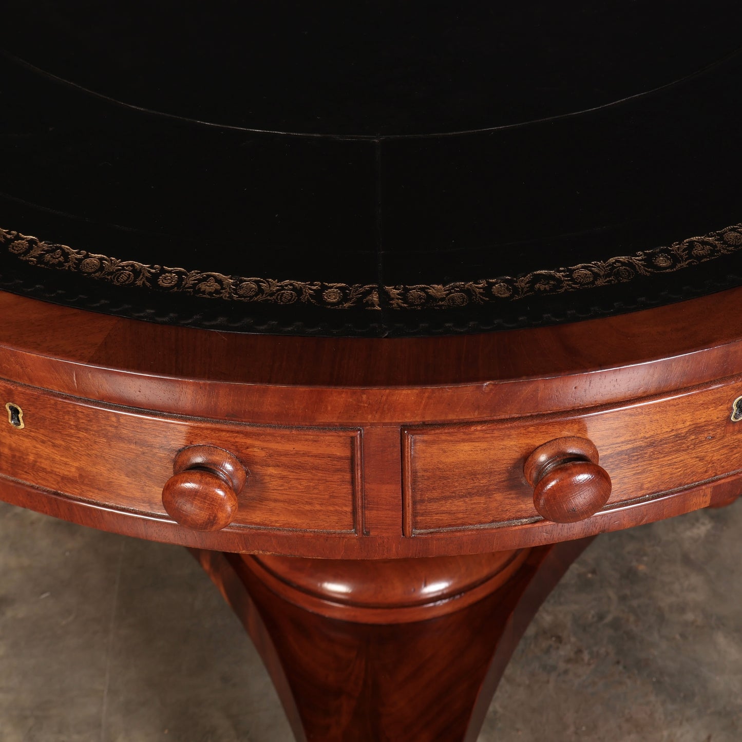 William IV Mahogany Rotating Drum Table