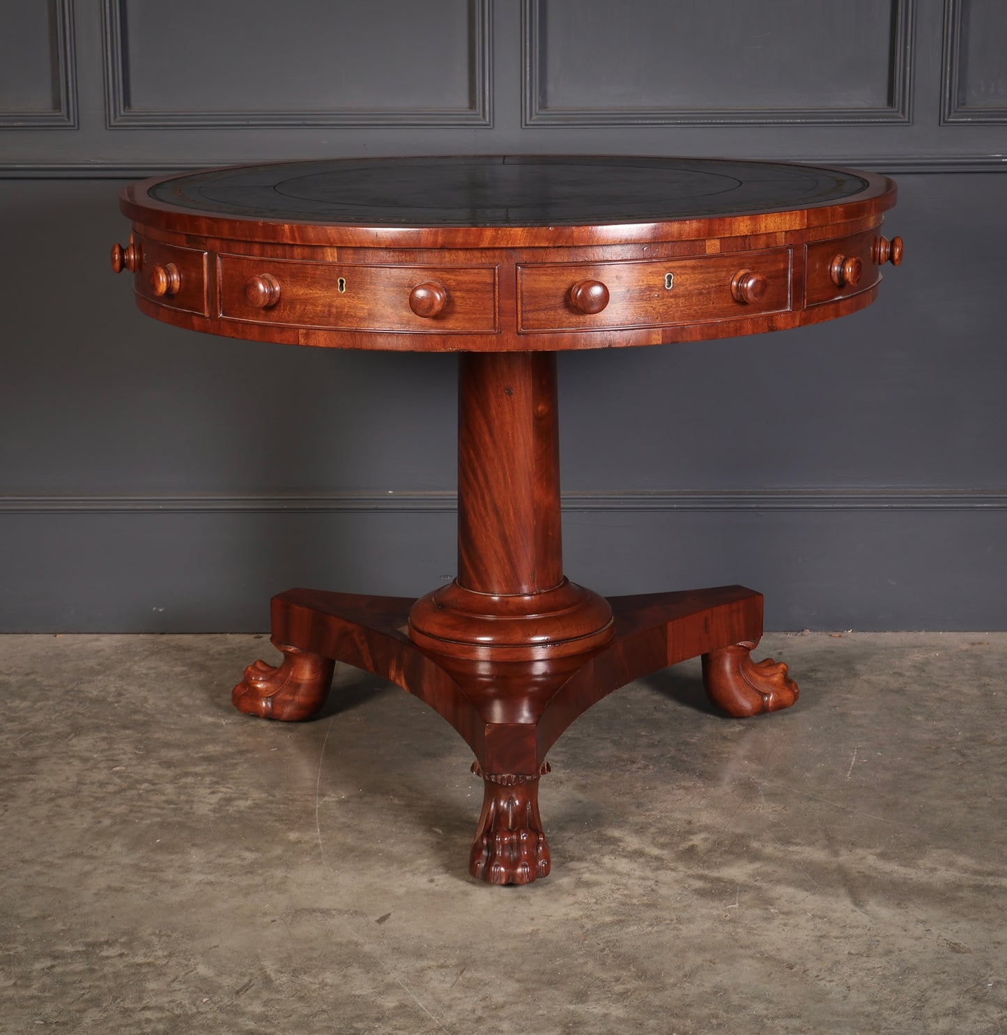 William IV Mahogany Rotating Drum Table