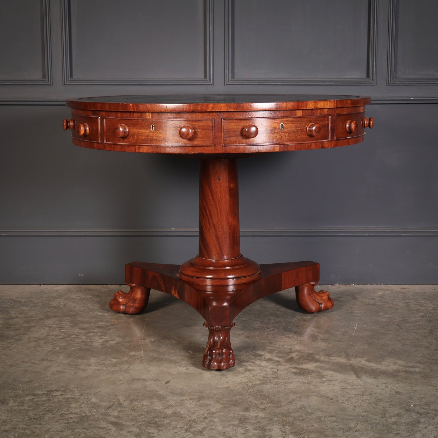 William IV Mahogany Rotating Drum Table
