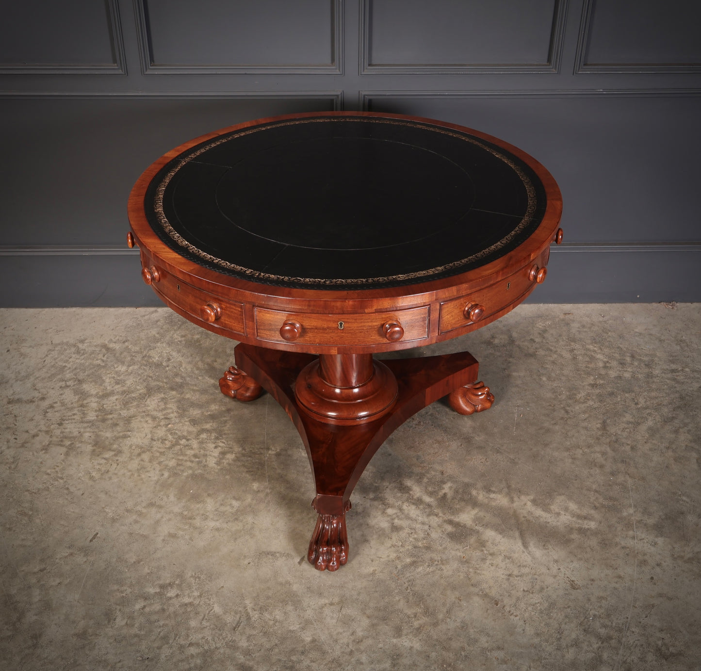 William IV Mahogany Rotating Drum Table