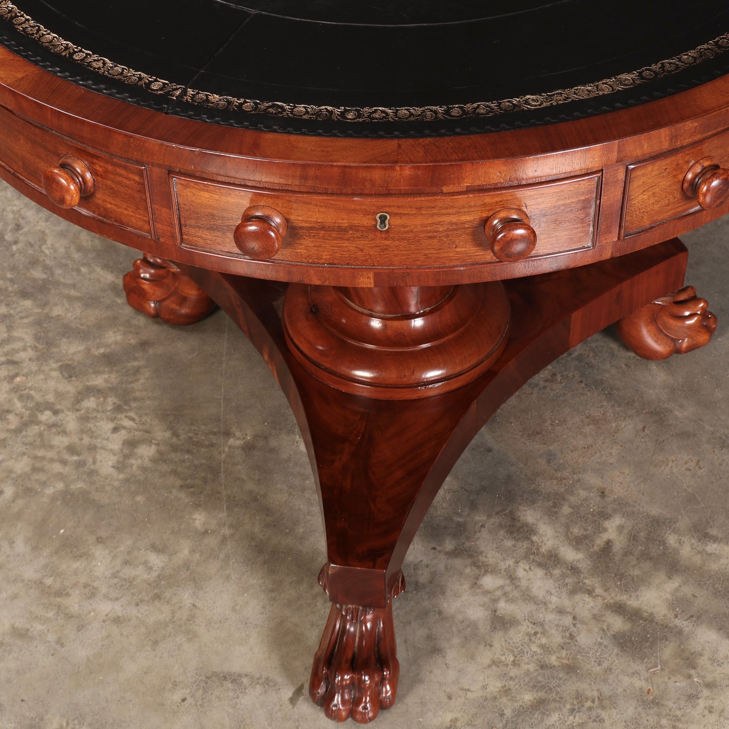 William IV Mahogany Rotating Drum Table