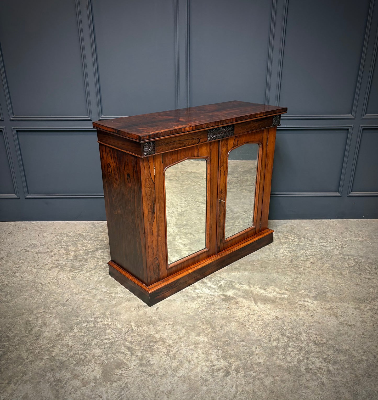 William IV rosewood side cabinet