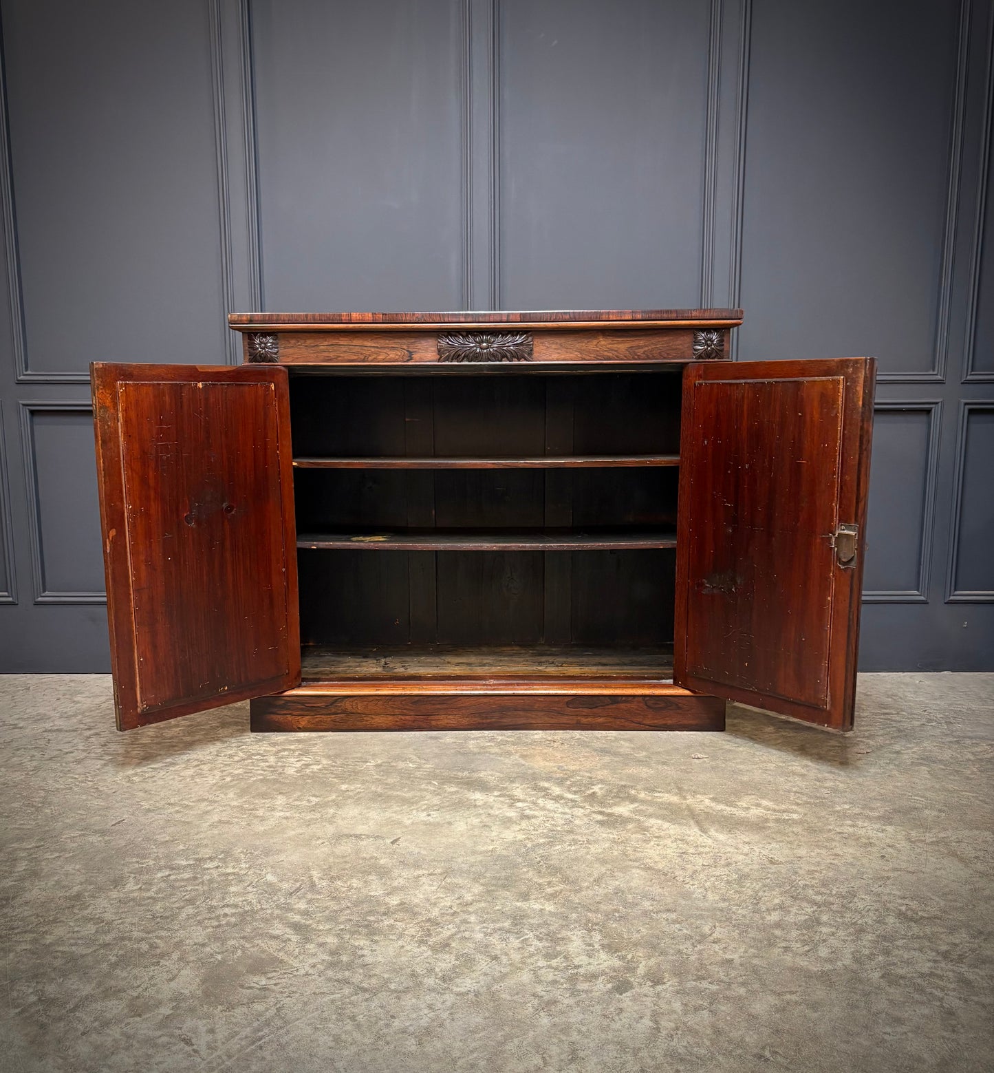 William IV rosewood side cabinet