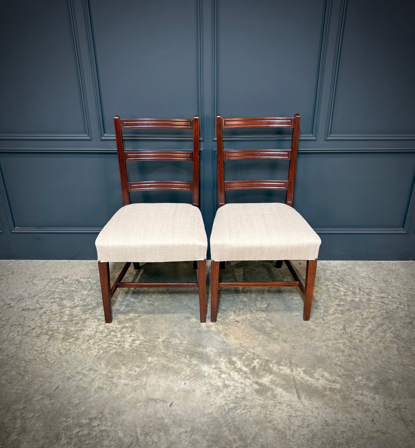 Set Of Eighteen Georgian Mahogany Dining Chairs