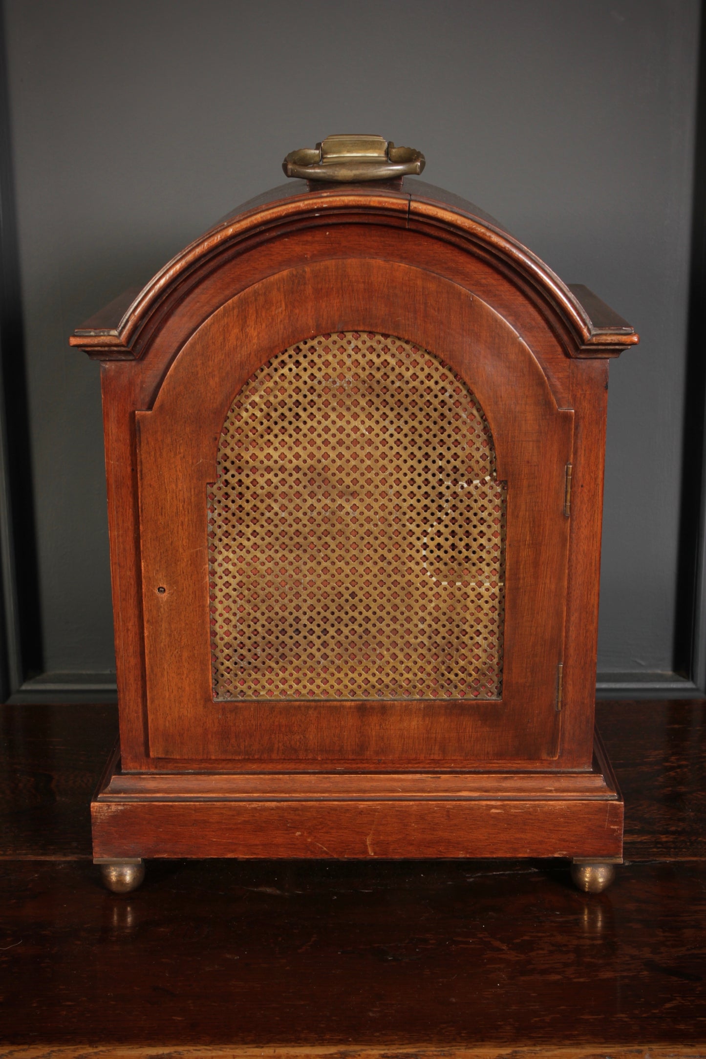 W&H Mahogany & Brass Bracket Clock
