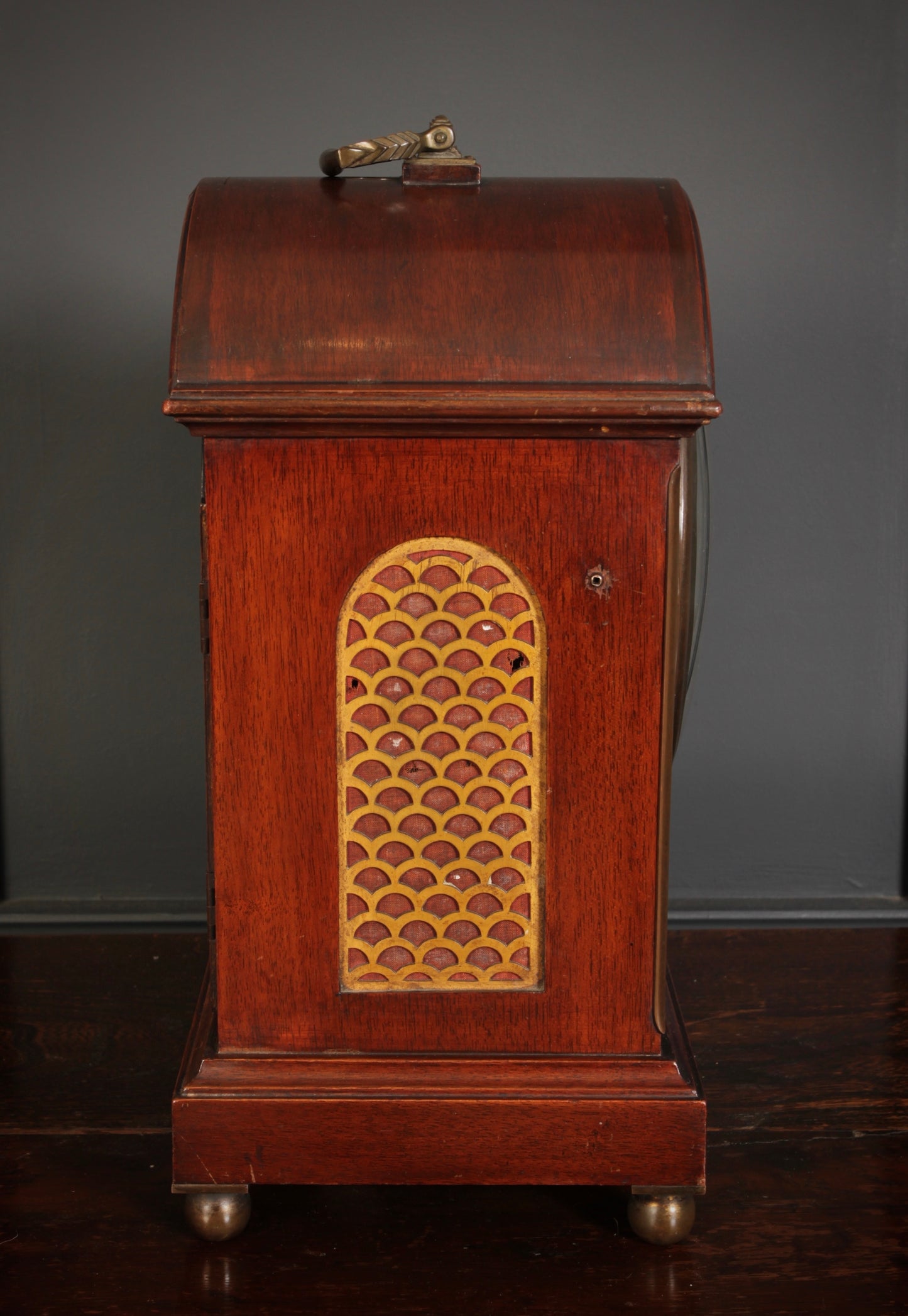 W&H Mahogany & Brass Bracket Clock