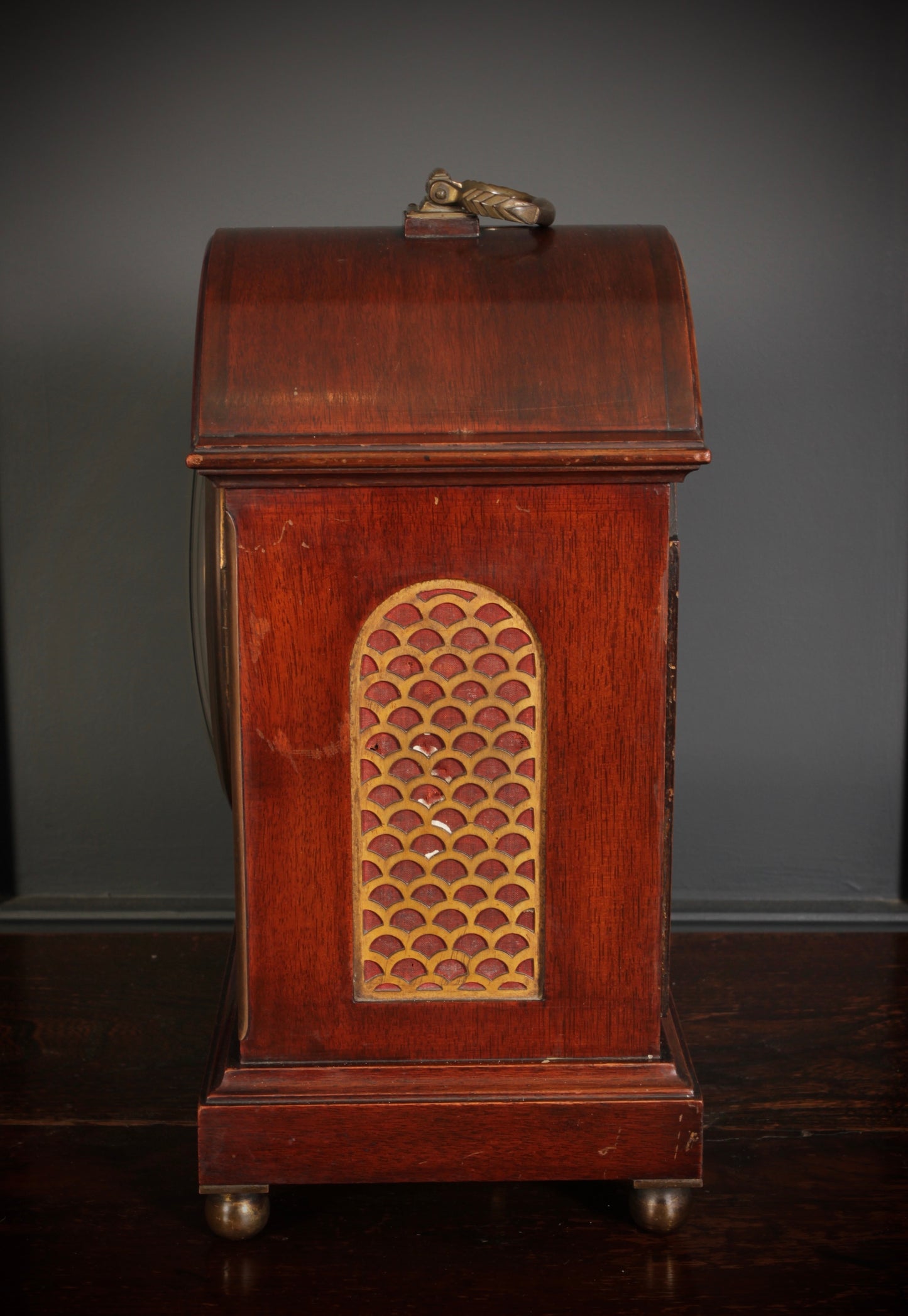 W&H Mahogany & Brass Bracket Clock