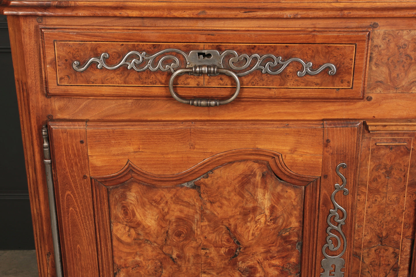 Large 18th Century Cherrywood & Walnut Dresser